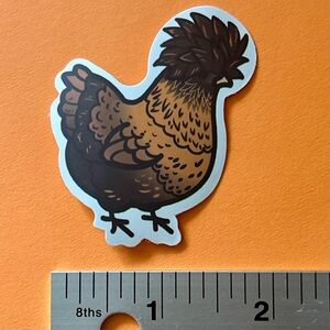 10/$10 Chicken Hen Aesthetic Sticker Waterproof Vinyl Water Bottle Laptop Crafts